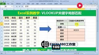 【Excel精选技巧】Excel查找函数，VLOOKUP局部关键字模糊匹配的使用方法案例详解