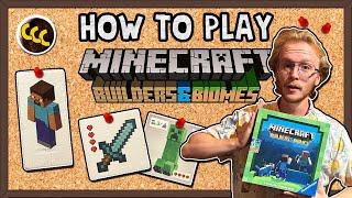 How to Play MINECRAFT: BUILDERS & BIOMES! | Family Board Game