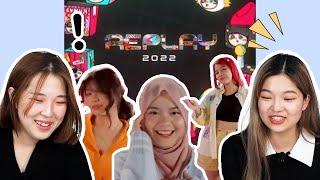 Putar ulang yang menampilkan semua tren di TikTok di Indonesia | Korean reaction TikTok replay 2022