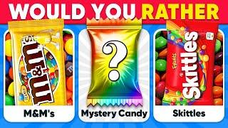 Would You Rather...? MYSTERY Dish  Sweets Edition | Quiz Kingdom