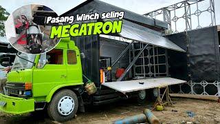 Pakai ide Megabot Strom,,MEGATRON Brewog  mulai dipasangi Winch biar naik turun nya smooth