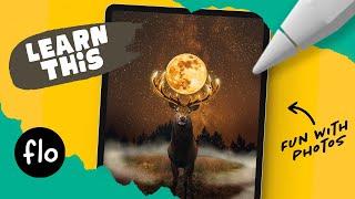 Photo Manipulation Tutorial for PROCREATE #Shorts