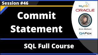 SQL - Part 46 - Commit Statement