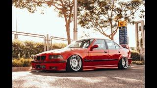 Stance BMW E36 - BMW E36 Sedan Airlifted Stance.