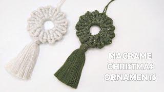 Macrame Christmas Ornaments