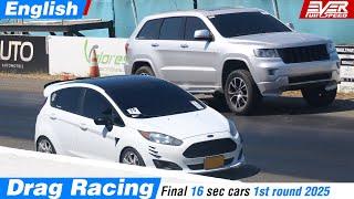 Ford Fiesta ️ Grand Cherokee ️ Mazda 3 ️ Honda Civic ️ Mazda CX-3 16s DRAG RACES 1st Round 2025