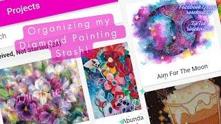 Ep 144: Organizing my Diamond Painting Stash #craft #organized #stash #diamondpainting