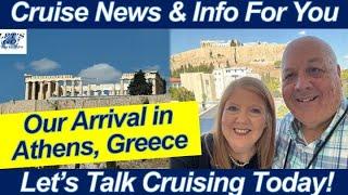 CRUISE NEWS! Hurricane Milton Cruise Impact! Solo Cruise Travel | We Arrive in Athens Greece