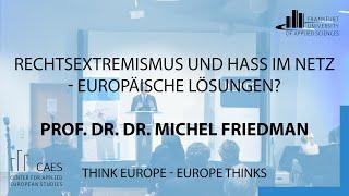 Grußwort - Rechtsextremismus und Hass im Netz - europäische Lösungen?