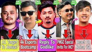 Rulz Reply To Godlike Offer| A1 Target To Horaa? | 4k Esports Bootcamp | PMGC Special Invite|Hyozu