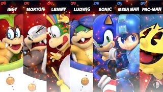 Iggy & Morton & Lemmy & Ludwig (Super Mario) vs Sonic & Mega Man & Pac-Man