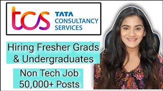 TCS Mass Hiring 2024 : Fresher Undergraduates & Graduates | MNC Non IT Latest Job 2024 | TCS BPS Job