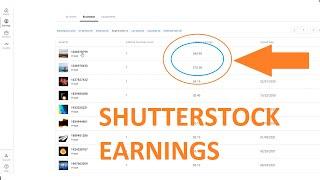 My Shutterstock Earnings from selling videos and images comparison