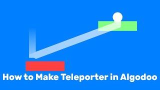 How To Make Teleporter in Algodoo