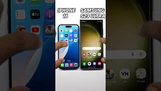 iPhone 16 vs Samsung S23 Ultra SPEED TEST!  Who’s the REAL SPEED KING? #shorts#viralvideo