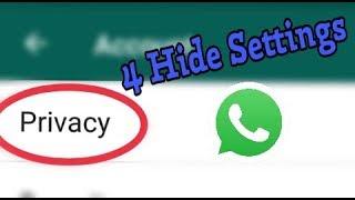 WhatsApp Account Privacy Hide Settings || Configuring your privacy settings by Sbs tech