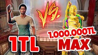 ZENGİN VS FAKİR HESAP 1VS1 - Pubg Mobile