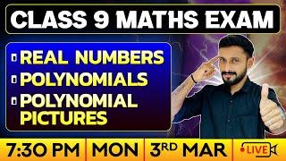 Class 9 Maths | Public Exam | Real Numbers | Polynomials | Polynomial Pictures | Exam Winner