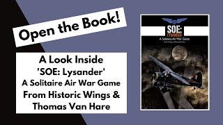 Open the Book! Historic Wings' 'SOE: Lysander' Look Through and Overview.