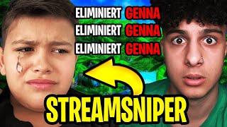 Ich STREAMSNIPE kleiner BRUDER bis er KOMPLETT AUSRASTET und den STREAM BEENDET.. Fortnite