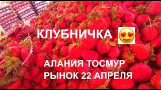  АЛАНИЯ Цены на клубнику 22 апреля Рынок Тосмур Турция 2021