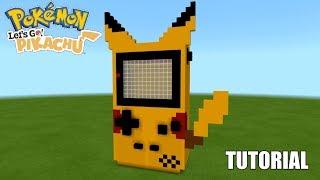 Minecraft Tutorial: How To Make A Nintendo Let's Go Pikachu GAMEBOY Color!! (Survival House)