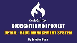 Codeigniter Mini Project - Detail