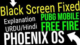 How To Fix Black Screen in Phoenix OS - PUBG MOBILE FREE FIRE GAMING