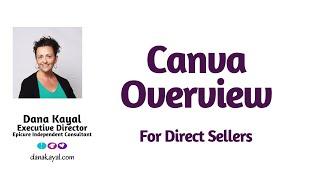Canva Basics for Direct Sellers, including Animations