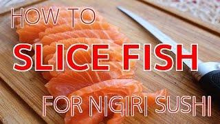 How to Slice Fish for Nigiri Sushi 【Sushi Chef Eye View】
