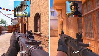 COD Mobile vs Standoff 2 - Details and Physics Comparison