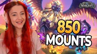 I collected 850 mounts in WoW Dragonflight...