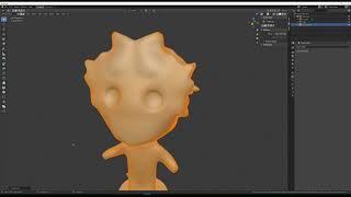 Sculpt of Baby Groot - Blender Test