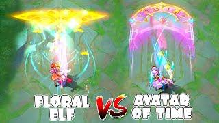 Angela Avatar of Time VS Floral Elf Skin Comparison