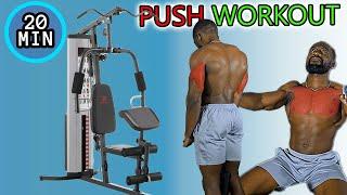 MULTI GYM 20 MIN PUSH WORKOUT | UPPER BODY**MONDAY**