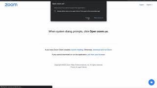 Joining a Zoom Meeting in a Browser