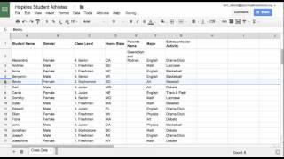 Modifying Rows & Columns in Google Sheets