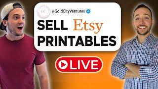 Selling Etsy Printables for Beginners, LIVE w/ Cody