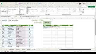 EXCEL : Fonction FILTRE plus efficace de RECHERCHEX