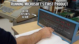 Running Microsoft's first product on the Altair 8800, from paper tape