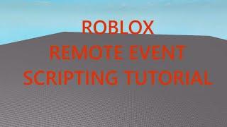 ROBLOX RemoteEvents scripting Tutorial - FilteringEnabled