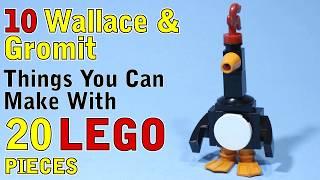 10 Wallace & Gromit things you can make with 20 Lego pieces