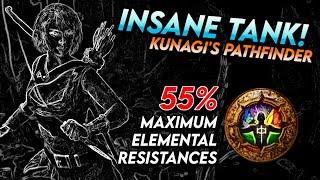 SUPER TANKY w/ 55% Resistances? @Kunagi_JP's Pathfinder Build - Defensive Layering | Path of Exile