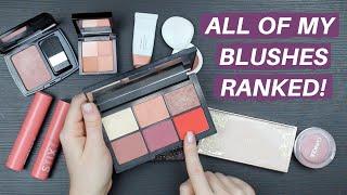 RANKING MY ENTIRE BLUSH COLLECTION | Hannah Louise Poston | MY BEAUTY BUDGET