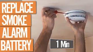 How to Change a Smoke Alarm Battery (under 1 Min)