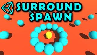 Unity Surround Spawn Using Rotate Around | Unity Spawn Tutorial