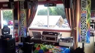 ADM Discos - Mobile Disco Setup with new Vinyl Signs