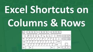 How to Insert Rows & Columns using Shortcut Keys in Excel