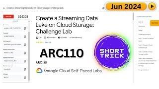 [2024] Create a Streaming Data Lake on Cloud Storage: Challenge Lab | #ARC110 #qwiklabs #Arcade2024