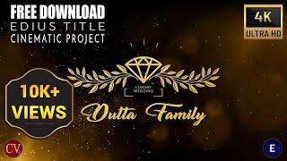 edius title project free download 2024 | Golden Grow | 4K